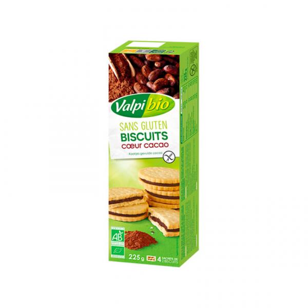 Biscuits coeur cacao 225g