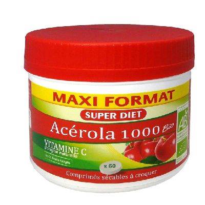 Maxi pot acerola 1000 bio - 60