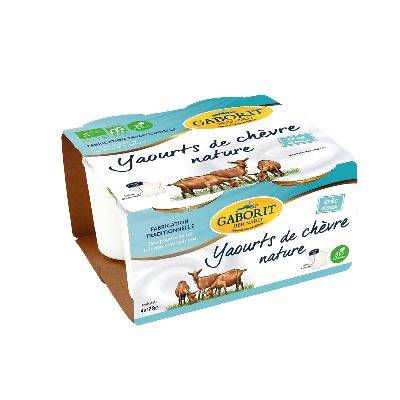 Yaourt nature chèvre 4x125g 