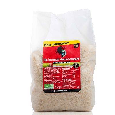 Riz basmati demi-complet - 2kg