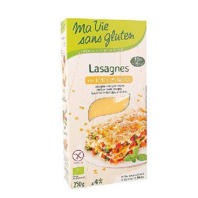 Lasagnes aux lentilles jaunes