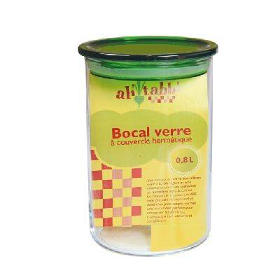 Bocal verre 0.8l 15cm ecodis