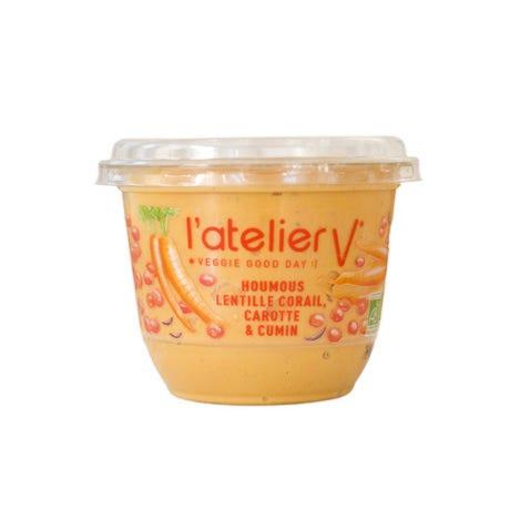 Houmous lentilles corail carotte 150g