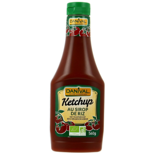 Ketchup sucre riz 560g danival