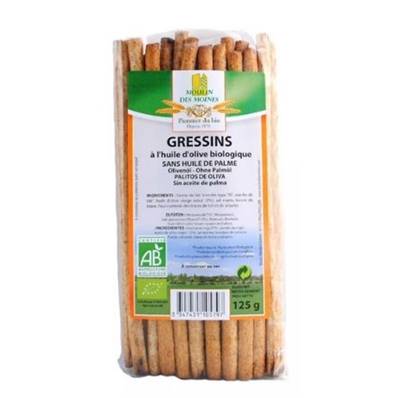 Gressins à l'huile d'olive - 125g