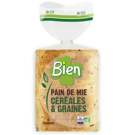 Pain de mie céréales et graines 500g