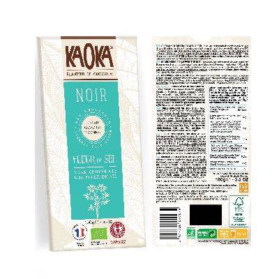 Chocolat noir fleur sel - 100g