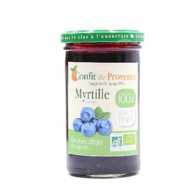 Confiture allegee en sucre de myrtille- 290g