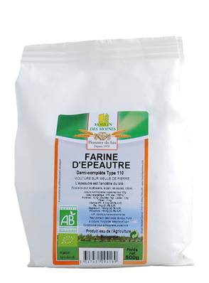 Farine d'épeautre bio demi-com