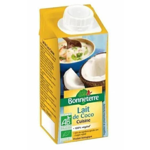 Lait coco cuisine 200ml bonnet