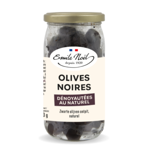 Olives noires dénoyautées 190g