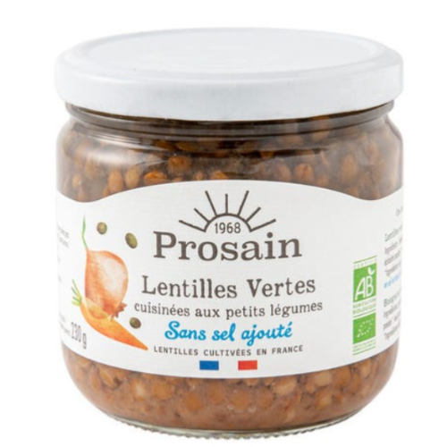 Lentilles vertes sans sel 345g 