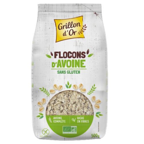 Flocons d'avoine sans gluten - 500g