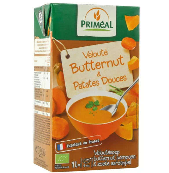 Velouté butternut & patates douce 1L