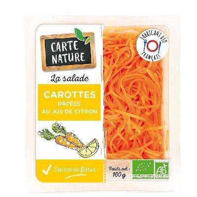 Carottes râpées au jus de citron 160g