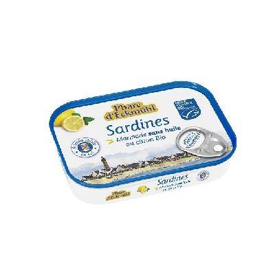 Sardines marinade sans huile au citron réduit en sel