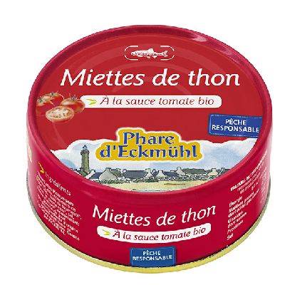 Miettes de thon listao à la tomate 160g 