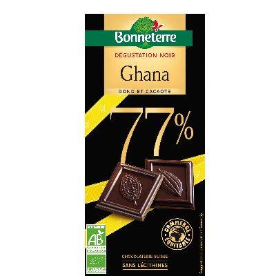 Chocolat noir Ghana 77% - 80g