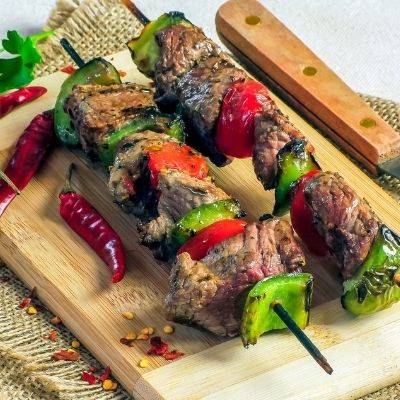 Brochette de boeuf bio