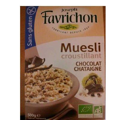 Muesli croustillant chocolat chataîgne - 500g