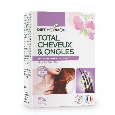 Total cheveux et ongles 60 comprimés