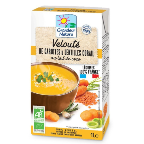 Velouté de carottes & lentille