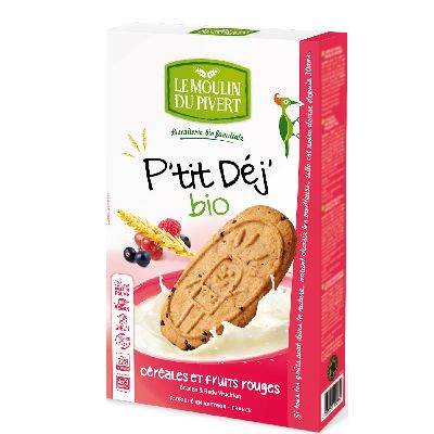 P'tit dej cereales et fruits rouges - 190g