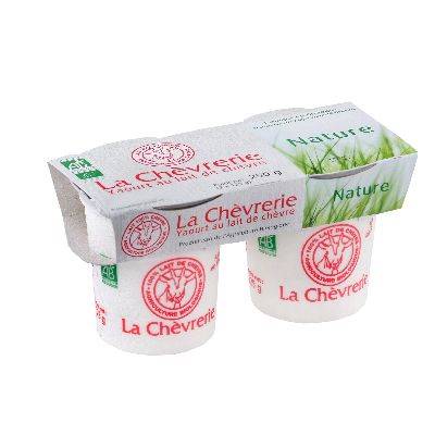 Yaourt chevre nature 2x125g la